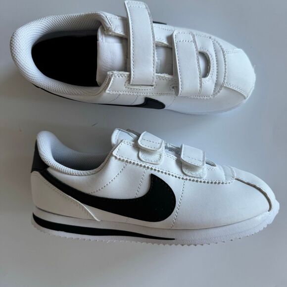 Nike Other - NEW Nike Boys Cortez Black White Easy On No Tie Size 2Y